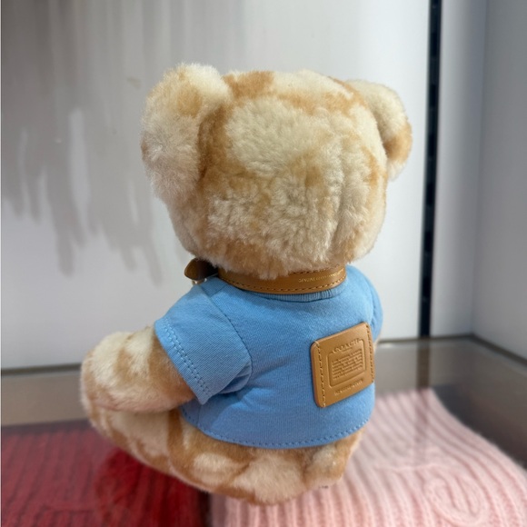 COACH Ski Bear Collectible In Signature Shearling C7059 Tan Multi NWT - Picture 3 of 13